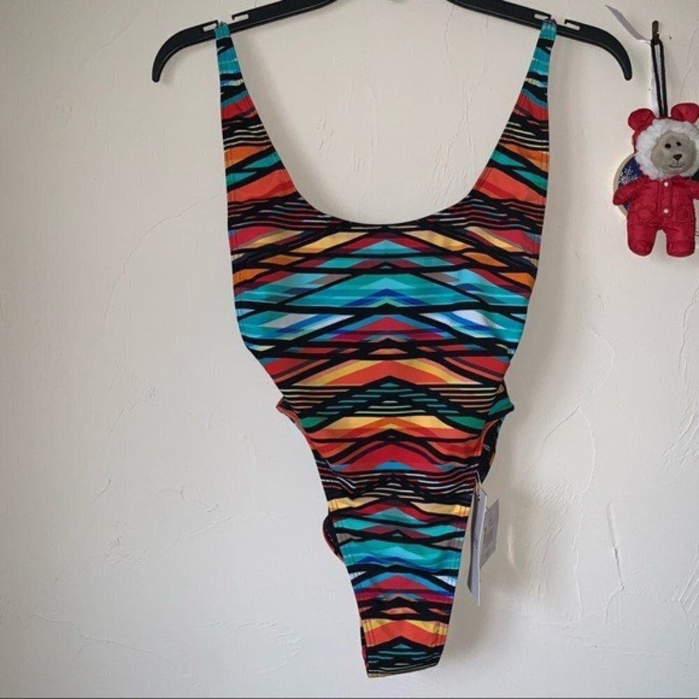 KikiRio Coco Beach Cate High Leg One Piece Swimsuit